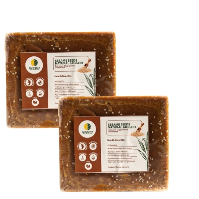 Natural Sesame Jaggery Block pack of 2 (800 gm each)